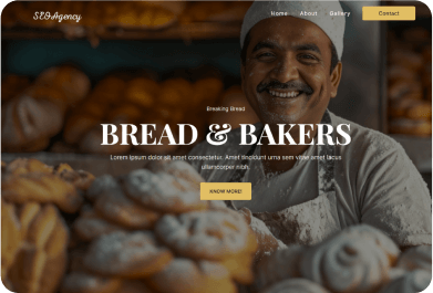 Bread Bakers Website with our AI Website Builder | Hostbank India