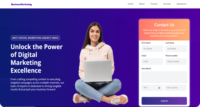 Business Marketing Website with our AI Website Builder | Hostbank India