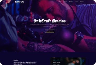 Ink Craft Website with our AI Website Builder | Hostbank India